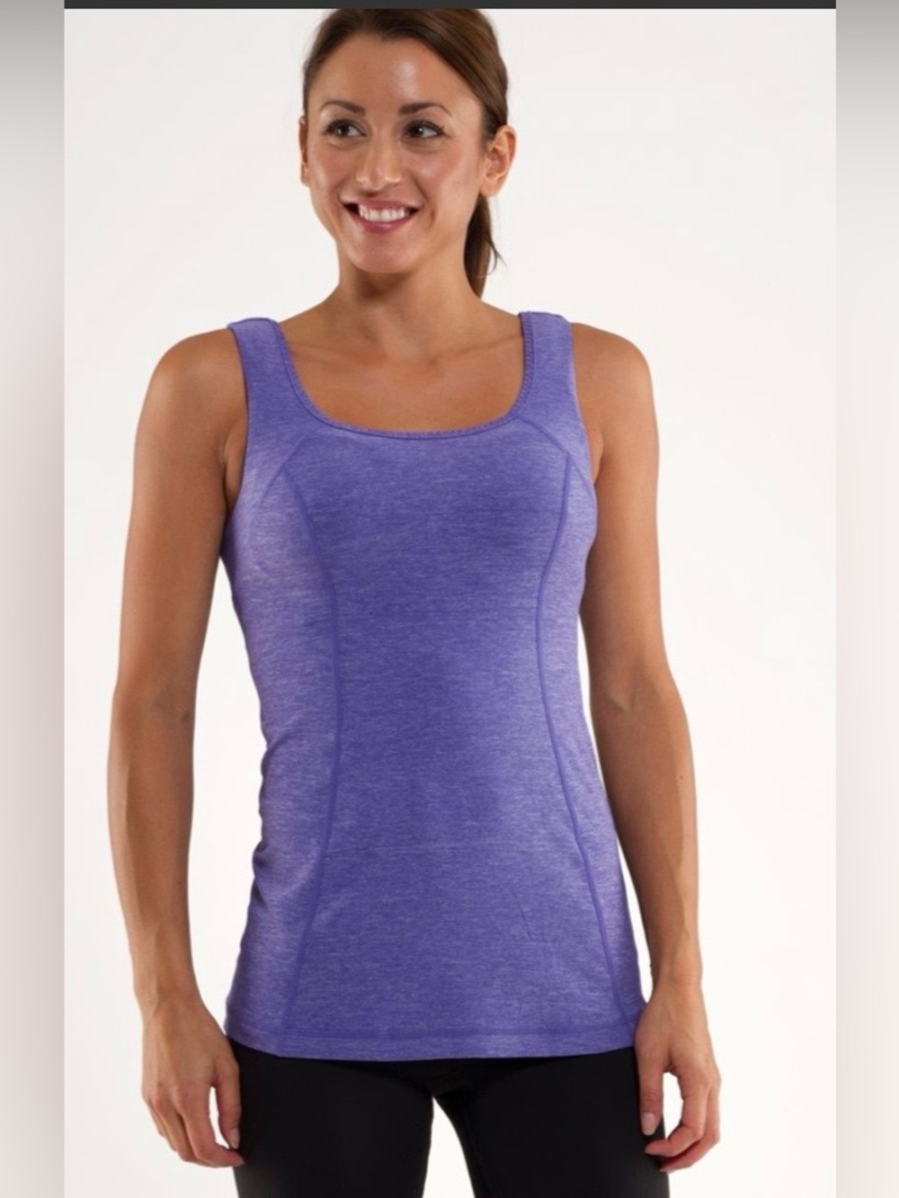 lululemon athletica Heathered Purple Performance Tank